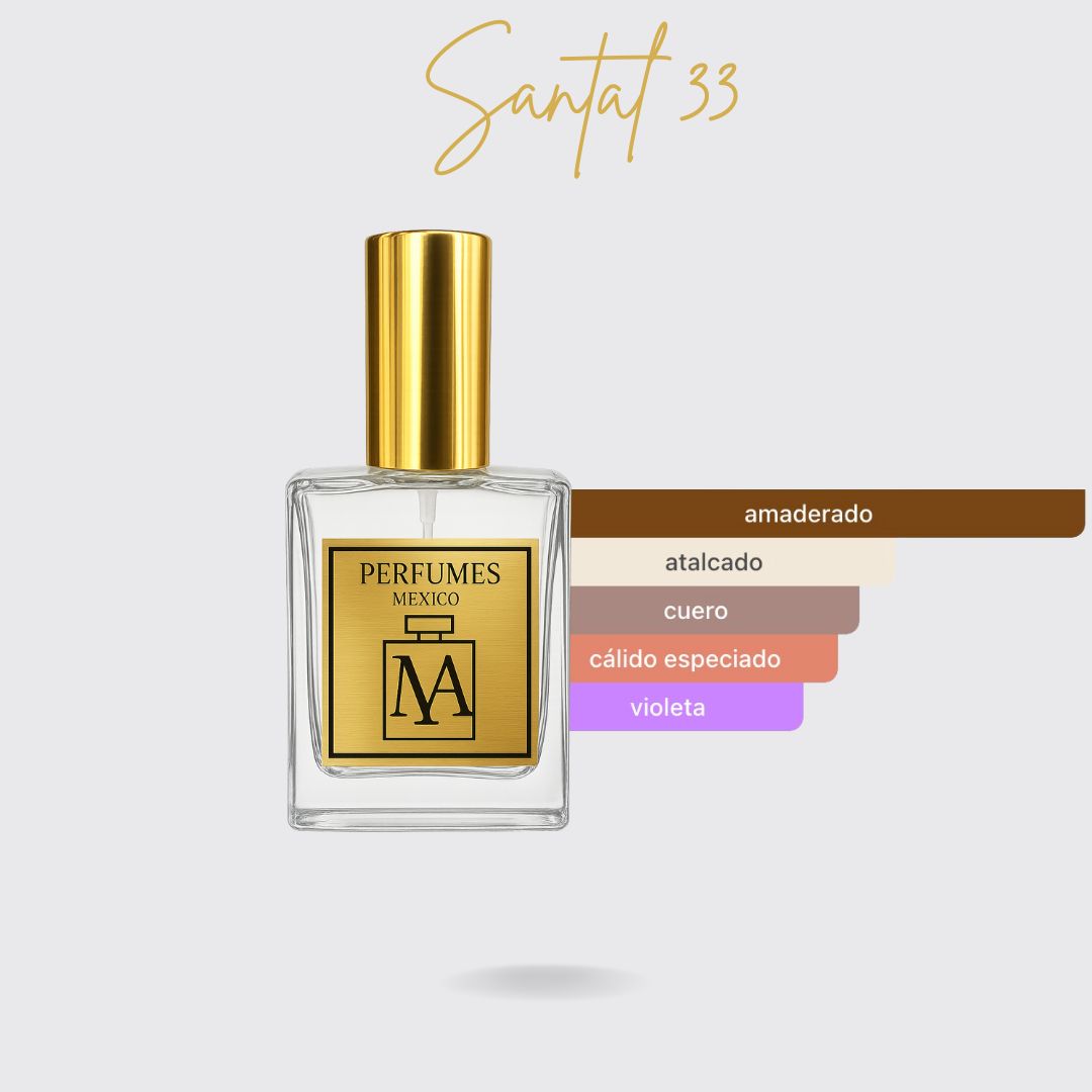 Perfume tendencia a Sándalo 33